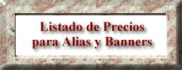 Precios de Alias y Banners